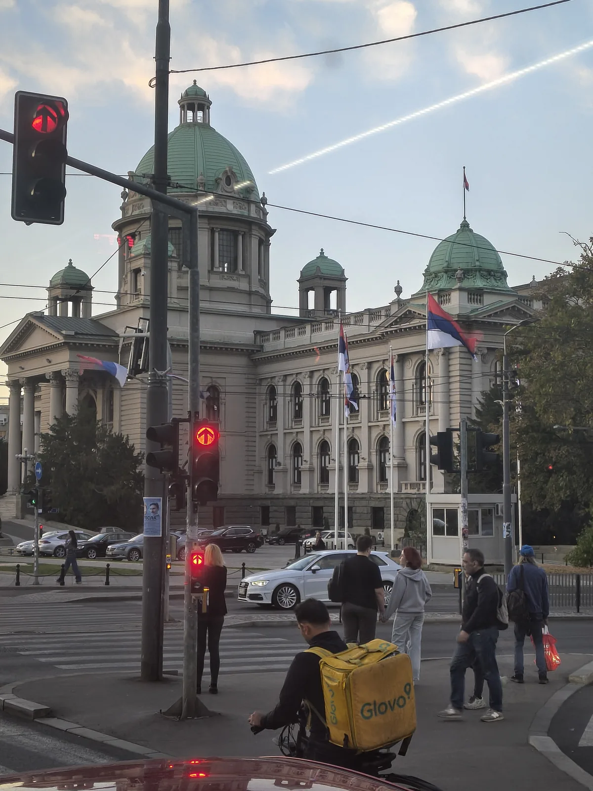 Edificio de la Asamblea Nacional de Serbia en Belgrado